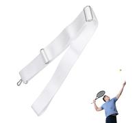 Tennis Net Regulator Strap, Height Adjustable Tennis Net Straps, 220 cm Tennis Net Accessories, Tennis Net, Stainless Steel Buckle, White, for Tennis Equipment, Driveway, Sports, Training, Competition