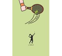 Tennis Notebook Journal A5: Tennis Lined Notepad for Writing Drawing, Tennis Themed Stationery, Gifts for Tennis Players Lovers, Tennis Practice Coach Diary Planner, 120 Pages 6"x9"