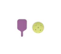 Tennis Pickleball Shoe Charms for Crocs - Fun Accessories Compatible with Crocs Shoes for Kids and Adults, Shoe Charms, 2-Pack, Unisex, Water Resistant, Cute Pickleball Gifts for Adults and Children