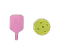 Tennis Pickleball Shoe Charms for Crocs - Fun Accessories Compatible with Crocs Shoes for Kids and Adults, Shoe Charms, 2-Pack, Unisex, Water Resistant, Cute Pickleball Gifts for Adults and Children