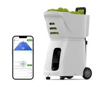 Tennis Pitching Machine, High-Capacity Remote-Controlled Ball Server for Solo Practice, Adjustable Spot/High Pressure/Throwing Drills, Portable Training Equipment