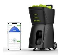 Tennis Pitching Machine, High-Capacity Remote-Controlled Ball Server for Solo Practice, Adjustable Spot/High Pressure/Throwing Drills, Portable Training Equipment