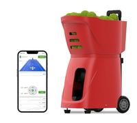 Tennis Pitching Machine, High-Capacity Remote-Controlled Ball Server for Solo Practice, Adjustable Spot/High Pressure/Throwing Drills, Portable Training Equipment