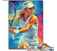 Tennis Player Adult Jigsaws 1000 Piece, Learning Educational Toys Family Games Suitable for Desktop Decoration (size 50x75cm)