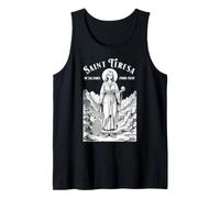 Tennis Player Funny Vintage Patron Saint Teresa Sport Tank Top