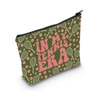 Tennis Player Gift Tennis Lover Makeup Zipper Pouch Tennis Tickleball Team Gift in My Tennis Captain Era Cosmetic Bag (Tennis Captain ERA UK)