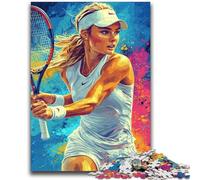 Tennis Player Jigsaw Puzzles for Adults 1000 Piece,for Educational Game Challenge Toy for Is Ideal As A Gift for The Whole Family (38x26cm)