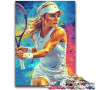 Tennis Player Jigsaws 2000 Pieces for Adults,Educational Game Challenge Toy Wall Decoration Unique Birthday And Xmas Gifts (70X100cm)