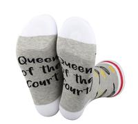 Tennis Player Socks Queen of the Court Socks Tennis Lover Gift Tennis Athletes Coach Gift (Cotton, Queen of the Court SOCKS)