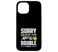 Tennis Player Sorry After The Double Fault Case for iPhone 15