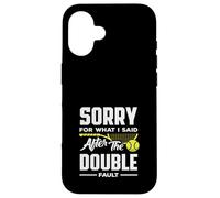 Tennis Player Sorry After The Double Fault Case for iPhone 16