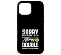 Tennis Player Sorry After The Double Fault Case for iPhone 16 Pro Max