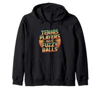 Tennis Players Have Fuzzy Balls Court Sports ---- Zip Hoodie