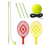 Tennis Practice Rebounder | Portable Tennis Training Aids,Leisure Sports & Games Equipment for Match Hitting Feedback Swing Drill Play Companion Players Person Athlete Court Games