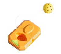 Tennis Practice Rebounder - Self Training Bounce Tool with Racket for Kids | 26cm Base with String Tether Ball, Solo Hitting Trainer for Backyard Court, Fielding Practice Equipment