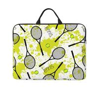Tennis Racket, 14 Inch Laptop Sleeve, Notebook Bag Laptop Case Sleeve Briefcase with Handle