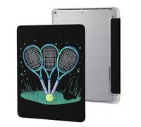 Tennis Racket And Ball Compatible with IPAD Pro (10.5in) /IPAD Air3(10.5in) Protective Case Tablet Case Stand Cover with Pen Holder