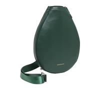 Tennis Racket Bag, Portable Waterproof Carrying Case for Badminton Pickleball Rackets, PU Leather Sports Equipment Holder 15.55x11.42x1.38inch- Green