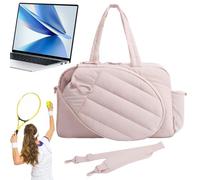 Tennis Racket Bag | Women Overnight Weekend Bag with Shoe Compartment | Lightweight Pickleballs Racquet Tote Sports Gym Gear Organizer for Travel Business Trip Court Weekend Trips