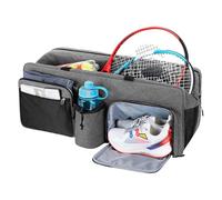 Tennis Racket Bags - Tennis Tote Shoulder Bag, Extra-Large Quilted Pickleball Racquet Bags, Water-Resistant & Lightweight for Women Men with Shoe Compartment,Laptop Sleeve,Accessories and Trainers