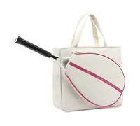 Tennis Racket Cover Bag - Badminton Bag Racket Pocket Cover | Waterproof Storage Organizer Badminton Racquet Holder Tote for Youth Beginner Professional Players Outdoor Sports