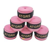 Tennis Racket Grip-Tacky Tennis Overgrips Tape Absorb Moisture Badminton Handle Tape Frosted Anti-Slip Overgrip for Tennis Racquet Badminton Racquet Pickleball 6 pack (Lotus color)