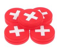 Tennis Racket National Flag Design Silicone 5pcs Dampener for Rackets