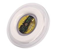 Tennis Racket, Polyester Racket with Ribbed Surface, Tensile Resistant, Double Ribbed Pattern for Playground (White)