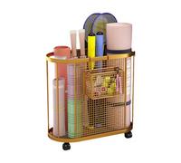 Tennis Racket Rack,Move Racket Rack,Badminton Racquet Stand,to Accommodate Fitness Equipment,for Rackets of Various Sizes(Gold)