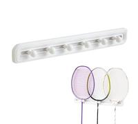 Tennis Racket Racket, Wall Racket Holder, Badminton and Tennis, Sports Wall Organizer with Sliding Hooks for Home Gym School Community Outdoor Fans Commercial Courtyard