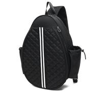 Tennis Racket Sling Bag Crossbody Backpack, Water Shoulder Bag, Lightweight Racquet Bag Large Capacity Squash Racket Bag Tennis Gym Bag, Tennis Storage Bag B