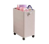 Tennis Racket Storage Rack,Mobile Tennis Racket Stand,Sports Badminton Racket Holder Cart,Large Opening Design,for The Home(Beige,55x32x40cm)