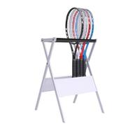 Tennis Racket Storage Rack with Sponge Protection, Floor-Standing Design, Large Capacity for Tennis and Badminton Rackets