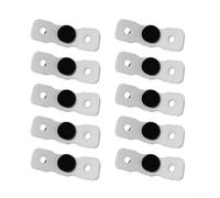 Tennis Racket String Dampeners 10pcs Silicone Material(White)