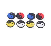 Tennis Racket Vibration Dampener Absorber, Cute Flat Ball Shocks | Silicone and PVC Build, Easy Installation, Universal Fit for Most Rackets and Strings