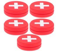 Tennis Racket Vibration Dampeners 5pcs Silicone National Flag
