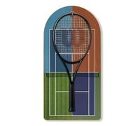 Tennis Racket Wall Mount Holder, Grand Slam Wall Art Vertical Display Rack, Space-Saving Racket Display Frame for Home Bedroom, Ideal Tennis Gift 40X80CM