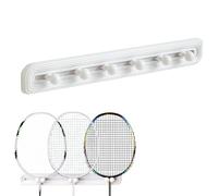 Tennis Racket, Wall Storage, 15.75x1.61x1.97 Inches, Sliding Hook Rack, Sports Gear Mounted Racket Display with Space Saving Design for Apartment, Home, Backyard, Travel, School, Outdoor, Community