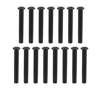 Tennis Racket Wire Protection Tubes 15pcs Set, Durable Nylon, Black 4.0x35mm Double Wire Hole - Lightweight Design, Easy to Use, Ideal for Racket Maintenance (3.2 * 25mm)