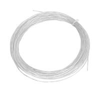 Tennis Rackets String Nylon Tennis Racquet String 12.2m 1.30mm Filament High Elasticity Wear Resistant Replacement for Players Training Repair (White)