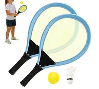 Tennis Rackets Toy Kit - Soft Grip Beginner Training Tools, Promotes Early Athletic Skills, Fun Home School Exercise, Portable Backyard Play Set, Preschool Birthday Gift Activities | for Girls