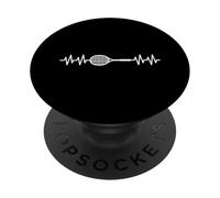 Tennis Racquet Heartbeat Tennis Sport Vintage Tennis Coach PopSockets Adhesive PopGrip