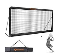 Tennis Rebound Practice Wall - 12ft x 6ft Rebounder Net for Tennis & Racquet Sports Ball & Pickleball, Training Tennises Backboard Net for Court Backyard and Indoor & Outdoor Training, Black
