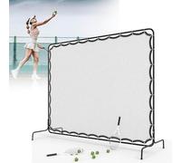 Tennis Rebounder Net - 9x7 ft Portable Steel Frame for Easy Assembly, Ideal for Solo Training and Outdoor Use