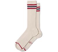 Tennis Retro Socks - Off White/Red