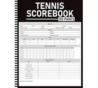 Tennis Scorebook: SubtitleMatch Record Keeper for Singles & Doubles with Game-by-Game Scoring, Match Stats, Serve Tracker, Practice Log & Season Summary