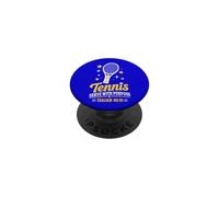 Tennis Served With Purpose Christian Faith Racket Cross Star PopSockets Adhesive PopGrip