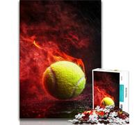 Tennis Sports 1000 Piece Jigsaw Puzzles for Teenagers Gifts,Stress Reliever Difficult Challenge Enhance Love between Couples 38x26cm