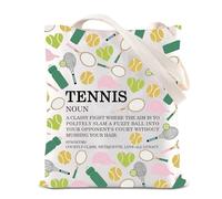 Tennis Sports Lovers Gifts Tennis Player Shopping Bag Game Day Gift Tennis Team Handbag Tennis Coach Thank You Gift (Tennis noun)