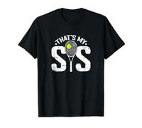 Tennis Thats My Sis Value Graphic T-Shirt, Men, Black, S
